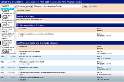 Class Schedule/Register .